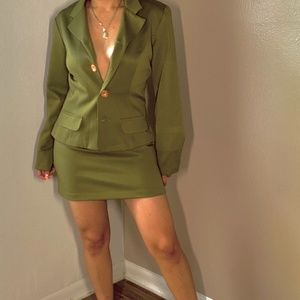 XOXO High Wasted Skirt Suit set